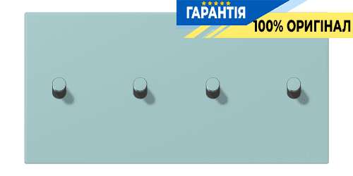 Накладка 2-полюсна для вимикача з 4 тумблерами «циліндр» горизонтальна JUNG LC12-250R0214 céruléen clair (32033)