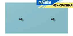 Накладка 2-позиційна для вимикача з двома тумблерами «циліндр» горизонтальна JUNG LC12-200R0213 céruléen moyen (32032)