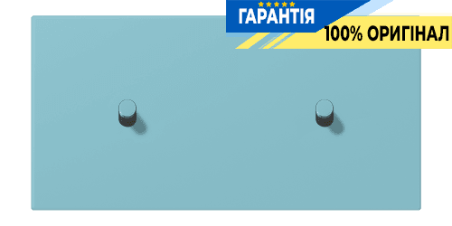 Накладка 2-позиційна для вимикача з двома тумблерами «циліндр» горизонтальна JUNG LC12-200R0213 céruléen moyen (32032)
