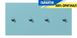 Накладка 2-полюсна для вимикача з 4 тумблерами «циліндр» горизонтальна JUNG LC12-250R0213 céruléen moyen (32032)