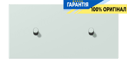 Накладка 2-позиційна для вимикача з 2 тумблерами «циліндр» горизонтальна JUNG LC12-200R0215 céruléen pâle (32034)