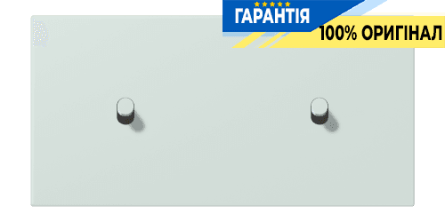Накладка 2-позиційна для вимикача з 2 тумблерами «циліндр» горизонтальна JUNG LC12-200R0215 céruléen pâle (32034)
