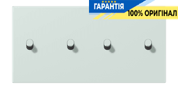 Накладка 2-полюсна для вимикача з 4 тумблерами «циліндр» горизонтальна JUNG LC12-250R0215 céruléen pâle (32034)