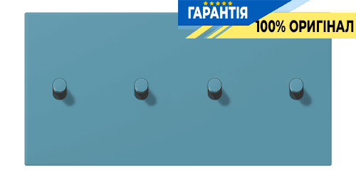 Накладка 2-полюсна для вимикача з 4 тумблерами «циліндр» горизонтальна JUNG LC12-250R0212 céruléen vif (32031)