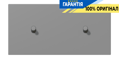 Накладка 2-позиційна для вимикача з 2 тумблерами «циліндр» горизонтальна JUNG LC12-200R0203 gris 31