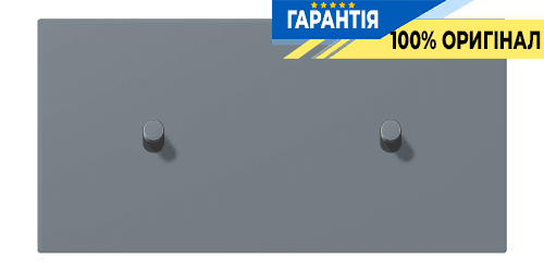Накладка 2-позиційна для вимикача з 2 тумблерами «циліндр» горизонтальна JUNG LC12-200R0251 gris 59
