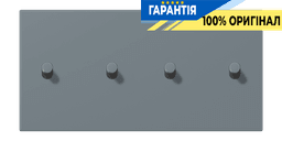 Накладка 2-полюсна для вимикача з 4 тумблерами «циліндр» горизонтальна JUNG LC12-250R0251 gris 59