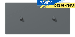 Накладка 2-позиційна для вимикача з двома тумблерами «циліндр» горизонтальна JUNG LC12-200R0202 gris foncé 31 (32010)