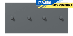 Накладка 2-позиційна для вимикача з 4 тумблерами «циліндр» горизонтальна JUNG LC12-250R0202 gris foncé 31 (32010)