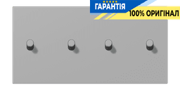 Накладка 2-полюсна для вимикача з 4 тумблерами «циліндр» горизонтальна JUNG LC12-250R0204 gris moyen (32012)