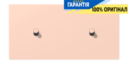 Накладка 2-позиційна для вимикача з двома тумблерами «циліндр» горизонтальна JUNG LC12-200R0234 l’ocre rouge clair (32112)