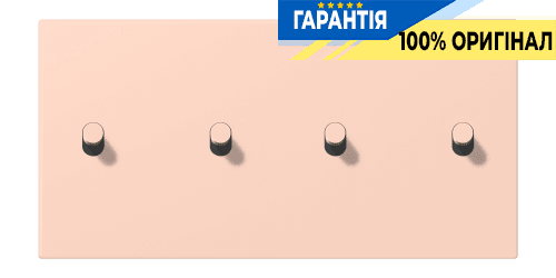 Накладка 2-полюсна для вимикача з 4 тумблерами «циліндр» горизонтальна JUNG LC12-250R0234 l’ocre rouge clair (32112)