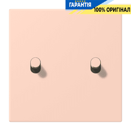 Накладка 1-полюсна для вимикача з 2 тумблерами «циліндр» JUNG LC12-5R0234 l’ocre rouge clair (32112)