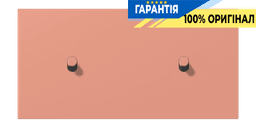 Накладка 2-позиційна для вимикача з двома тумблерами «циліндр» горизонтальна JUNG LC12-200R0233 l’ocre rouge moyen (32111)