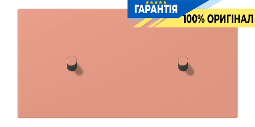 Накладка 2-позиційна для вимикача з двома тумблерами «циліндр» горизонтальна JUNG LC12-200R0233 l’ocre rouge moyen (32111)