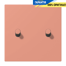 Накладка 1-полюсна для вимикача з 2 тумблерами «циліндр» JUNG LC12-5R0233 l’ocre rouge moyen