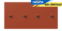 Накладка 2-полюсна для вимикача з 4 тумблерами «циліндр» горизонтальна JUNG LC12-250R0232 l'ocre rouge (32110)
