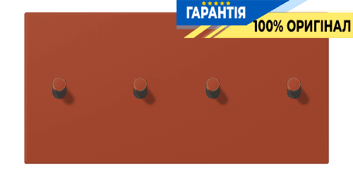 Накладка 2-полюсна для вимикача з 4 тумблерами «циліндр» горизонтальна JUNG LC12-250R0232 l'ocre rouge (32110)