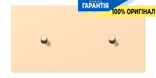 Накладка 2-позиційна для вимикача з двома тумблерами «циліндр» горизонтальна JUNG LC12-200R0223 ocre (32060)