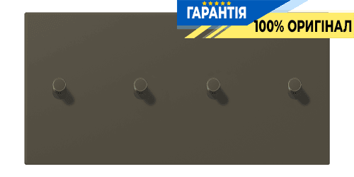 Накладка 2-полюсна для вимикача з 4 тумблерами «циліндр» горизонтальна JUNG LC12-250R0241 ombre naturelle 31