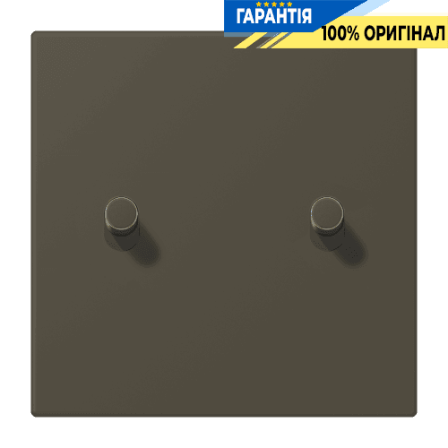 Накладка 1-полюсна для вимикача з 2 тумблерами «циліндр» JUNG LC12-5R0241 ombre naturelle 31 (32140)