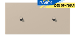 Накладка 2-позиційна для вимикача з 2 тумблерами «циліндр» горизонтальна JUNG LC12-200R0243 ombre naturelle claire