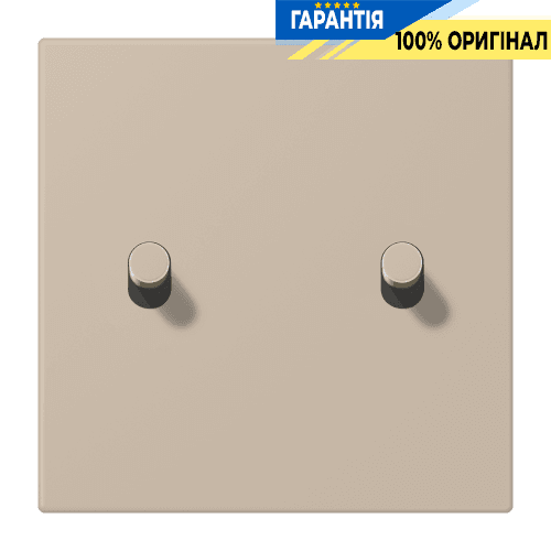 Накладка 1-полюсна для вимикача з 2 тумблерами циліндр JUNG LC12-5R0243 ombre naturelle claire (32142)