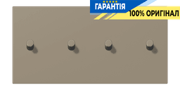 Накладка 2-позиційна для вимикача з 4 тумблерами «циліндр» горизонтальна JUNG LC12-250R0242 ombre naturelle moyenne (32141)