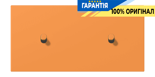Накладка 2-позиційна для вимикача з двома тумблерами «циліндр» горизонтальна JUNG LC12-200R0225 оранжевий світлий