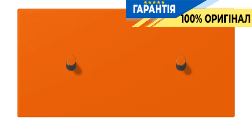 Накладка 2-позиційна для вимикача з 2 тумблерами «циліндр» горизонтальна JUNG LC12-200R0224 помаранчева