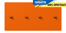 Накладка 2-полюсна для вимикача з 4 тумблерами «циліндр» горизонтальна JUNG LC12-250R0224 помаранчева