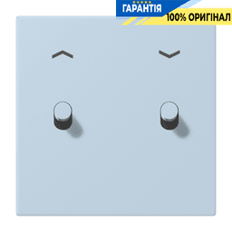 Накладка 1-полюсна для вимикача з 2 тумблерами «циліндр» зі стрілками JUNG LC12-5PR0208 outremer clair (32022)