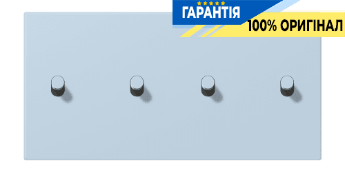 Накладка 2-позиційна для вимикача з 4 тумблерами «циліндр» горизонтальна JUNG LC12-250R0208 outremer clair (32022)