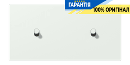 Накладка 2-позиційна для вимикача з 2 тумблерами «циліндр» горизонтальна JUNG LC12-200R0210 outremer gris (32024)