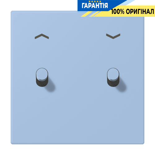 Накладка 1-полюсна для вимикача з 2 тумблерами «циліндр» зі стрілками JUNG LC12-5PR0207 outremer moyen (32021)