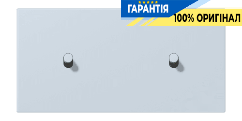 Накладка 2-позиційна для вимикача з 2 тумблерами «циліндр» горизонтальна JUNG LC12-200R0209 outremer pâle (32023)