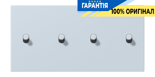 Накладка 2-полюсна для вимикача з 4 тумблерами «циліндр» горизонтальна JUNG LC12-250R0209 outremer pâle