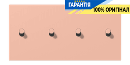 Накладка 2-полюсна для вимикача з 4 тумблерами «циліндр» горизонтальна JUNG LC12-250R0231 rose clair (32102)