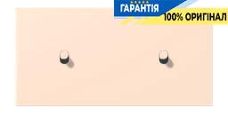 Накладка 2-позиційна для вимикача з двома тумблерами «циліндр» горизонтальна JUNG LC12-200R0228 rose pâle (32091)