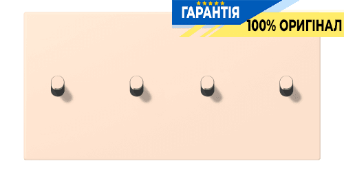 Накладка 2-полюсна для вимикача з 4 тумблерами «циліндр» горизонтальна JUNG LC12-250R0228 rose pâle (32091)