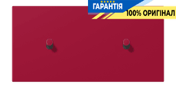 Накладка 2-позиційна для вимикача з двома тумблерами «циліндр», горизонтальна, JUNG LC12-200R0229 rouge carmin (32100)