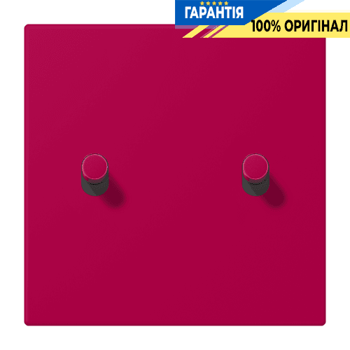 Накладка 1-полюсна для вимикача з 2 тумблерами «циліндр» JUNG LC12-5R0230 rouge rubia (32101)