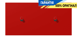 Накладка 2-позиційна для вимикача з двома тумблерами «циліндр» горизонтальна JUNG LC12-200R0227 rouge vermillon 31