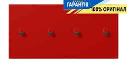 Накладка 2-полюсна для вимикача з 4 тумблерами «циліндр» горизонтальна JUNG LC12-250R0227 rouge vermillon 31