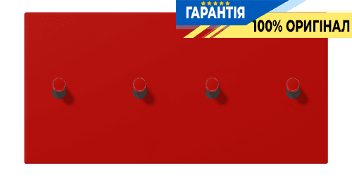 Накладка 2-полюсна для вимикача з 4 тумблерами «циліндр» горизонтальна JUNG LC12-250R0227 rouge vermillon 31