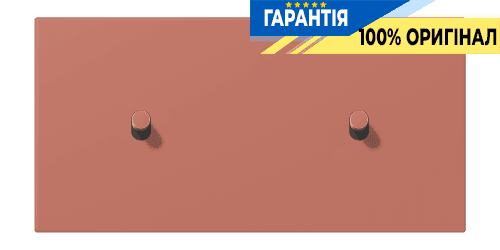 Накладка 2-позиційна для вимикача з 2 тумблерами «циліндр» горизонтальна JUNG LC12-200R0236 terre sienne brique