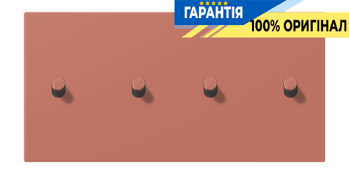 Накладка 2-полюсна для вимикача з 4 тумблерами «циліндр» горизонтальна JUNG LC12-250R0236 terre sienne brique