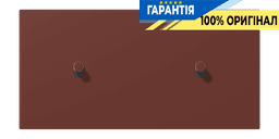 Накладка 2-позиційна для вимикача з двома тумблерами «циліндр» горизонтальна JUNG LC12-200R0235 terre sienne brûlée 31 (32120)