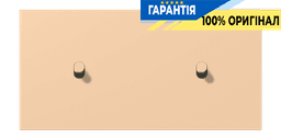 Накладка 2-позиційна для вимикача з двома тумблерами «циліндр» горизонтальна JUNG LC12-200R0237 terre sienne claire 31 (32122)