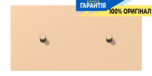 Накладка 2-позиційна для вимикача з двома тумблерами «циліндр» горизонтальна JUNG LC12-200R0237 terre sienne claire 31 (32122)